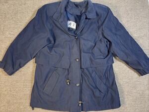 American Bazaar Winter Coat Women’s Blue Mid-length Medium